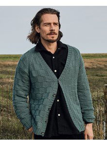 Herenvest in blokpatroon