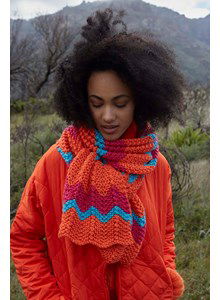 Sjaal met zigzagpatroon