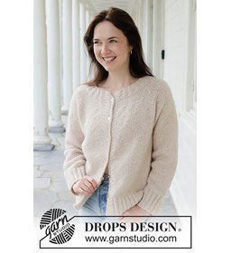 Whispering Sands Cardigan gemaakt van Drops Air