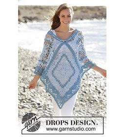 Poncho gemaakt van Drops Paris