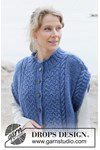 Breipatroon Stormy Ocean Vest met knopen van andere kant