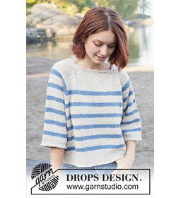 Hidden Seaside Trui gemaakt van DROPS Soft Tweed