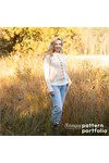 Breipatroon Damesvest Driftwood Cardigan van andere kant