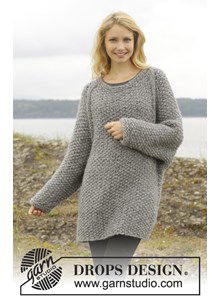 Gebreide trui met gerstekorrel