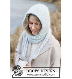 Winter Hug Hood gemaakt van Drops Daisy