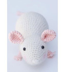 Rat gemaakt van DMC borduurgaren 18