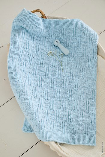 babydeken met ribbelrand