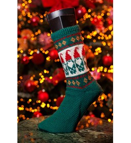 kerstsokken Christmas Gnooms gemaakt van Lang Yarns Jawoll