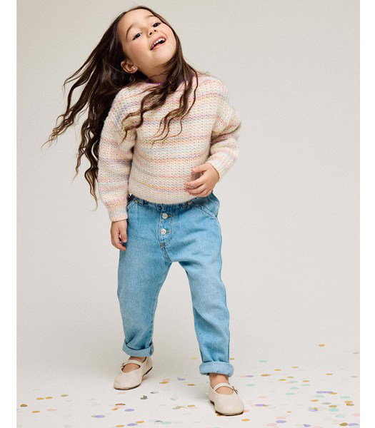 Breipatroon kindertrui Pilar in grof stekenpatroon