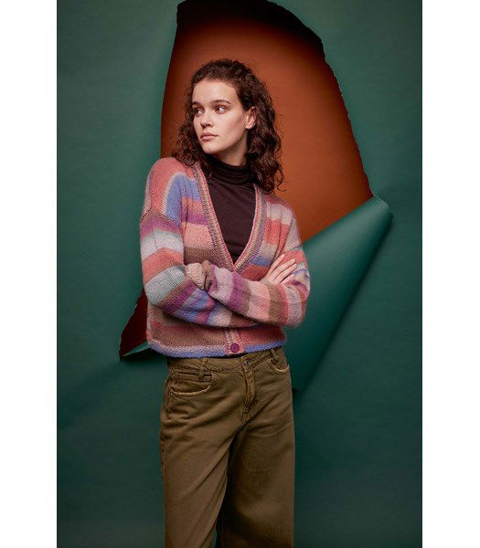 Breipatroon Kort gekleurd vest