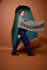 haakpatroon schouderdoek-in-bobbelpatroon