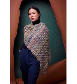 Schouderdoek in bobbelpatroon