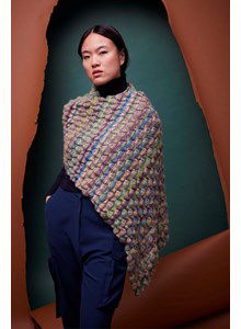 Schouderdoek in bobbelpatroon