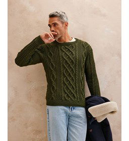 Herentrui met kabelpatronen gemaakt van Phildar Phil Irlandais