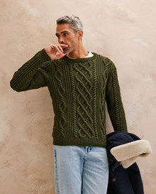 Herentrui met kabelpatronen