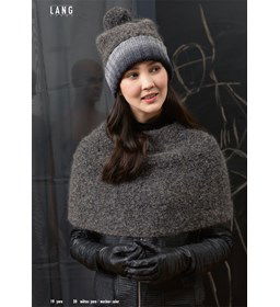 Poncho gemaakt van Lang Yarns Yara (op=op)