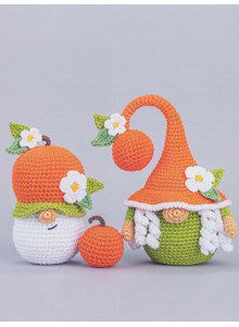 Mufficorn grote en kleine sinaasappel kabouter