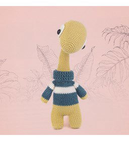 Brachiosaurus gemaakt van DMC borduurgaren 18