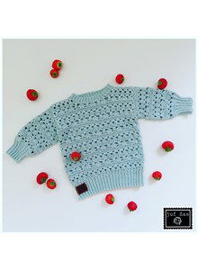 Haakpatroon trui met waaierpatroon