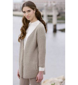 Vest gemaakt van Scheepjes Merino soft