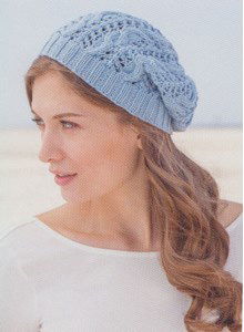 Damesmuts met ajourpatroon