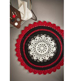 Rond vloerkleed gemaakt van Scheepjes Colour Crafter