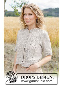 damesvest met kabels in ruitpatroon