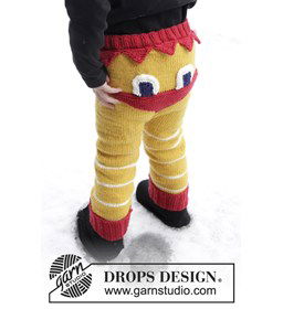 Kuiken broek gemaakt van Drops Merino extra fine