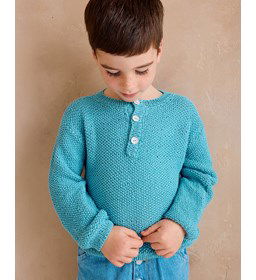 Kindervest inrijstekorrelsteek gemaakt van Handwerk accesoires