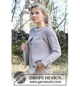 Damesvest gemaakt van Drops Big Merino