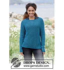 Trui gemaakt van Drops Kid Silk