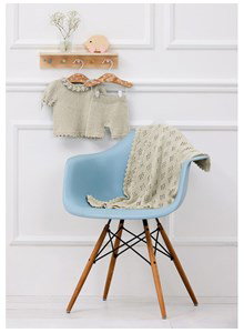 Babydeken met ajourpatroon