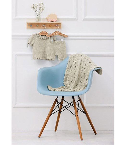 Breipatroon Babydeken met ajourpatroon