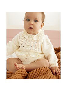 Babytruitje met gerimpeld kraagje