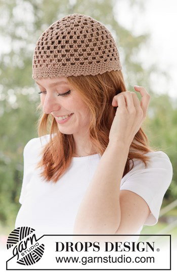 Luchtige gehaakte muts van 100% katoen