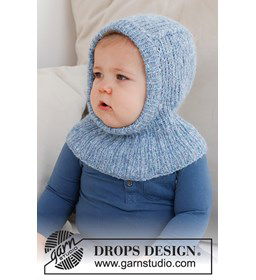 Babymuts / balaclava gemaakt van Drops Air