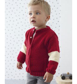 Jongensvest gemaakt van Phildar Phil Partner 6