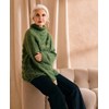 trui met hoge col Roselie gemaakt van Phildar Phil Mohair Soie Lurex