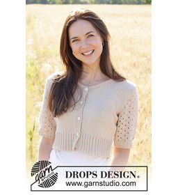 Zandbaai Vest gemaakt van Drops Safran