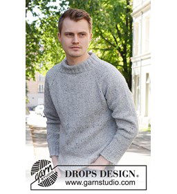 Herentrui gemaakt van DROPS Soft Tweed