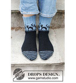 Damessokken met Halloweenthema gemaakt van Drops Karisma