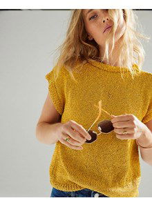 Rechte mouwloze trui