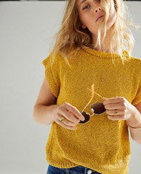 Rechte mouwloze trui