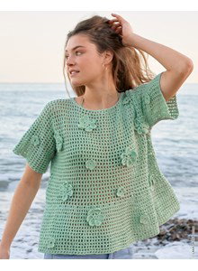 damestruitje met klokkende onderrand