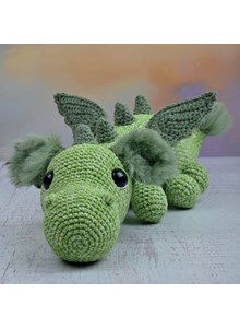 Draak met fluffy oren en staart