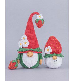 Mufficorn grote en kleine aardbei kabouter