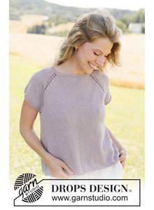 zomertop met raglanmouwen van katoen