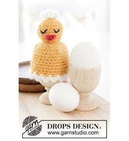 Paaskuikentje Eierwarmer gemaakt van Drops Air