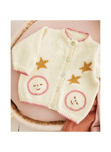 Babyvest met volle maan en sterren.