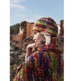 Gehaakte muts gemaakt van Lang Yarns Move 8